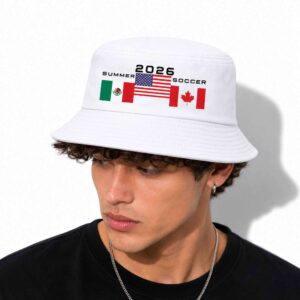 Summer 2026 Soccer Mexico USA And Canada World Cup Bucket Hat 1