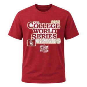 2026 Oklahoma Baseball College World Series Champions T Shirt