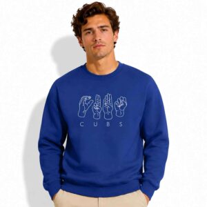 2026 Cubs Deaf Inclusive Crewneck Sweatshirt Giveaway