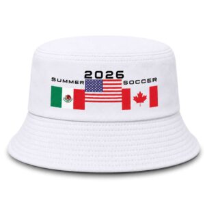 Summer 2026 Soccer Mexico USA And Canada World Cup Bucket Hat 2