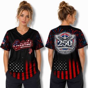 Paul Saints 250 Years USA Anniversary 1776 2026 Baseball Jersey