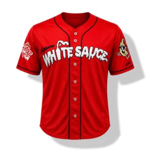 2026 Rocket City Trash Pandas Alabama White Sauce At Toyota Field Jersey 2