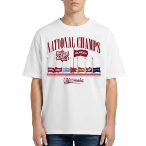 2026 Oklahoma Baseball National Champions Omaha Flags T Shirt