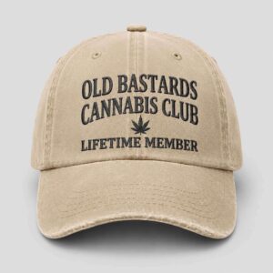 Old Bastards Cannabis Club Lifetime Member Embroidery Hat 1