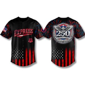 RR Express 250 Years USA Anniversary 1776 2026 Baseball Jersey