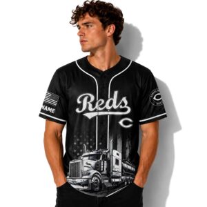 25026 Reds x Truck Driver Baseball Jersey 1
