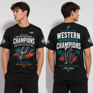 Spurs 2026 Western Conference Champions Por Vida The West Is Ours Shirt