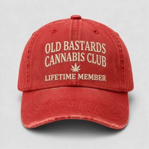 Old Bastards Cannabis Club Lifetime Member Embroidery Hat 3