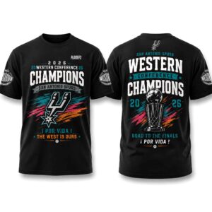 Spurs 2026 Western Conference Champions Por Vida The West Is Ours Shirt 1
