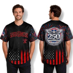 Mud Hens 250 Years USA Anniversary 1776 2026 Baseball Jersey