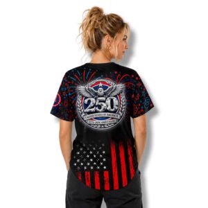 RR Express 250 Years USA Anniversary 1776 2026 Baseball Jersey 1