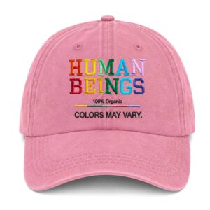 Human Beings 100% Organic Colors May Vary Baseball Cap 2