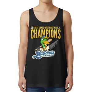2026 Madison Mallards Great Lakes West First Half Champions Tank Top